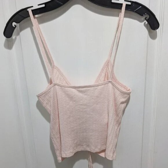 NEW Abound | Front Cinch Rib Knit Tank In Pink Creole - Picture 4 of 7
